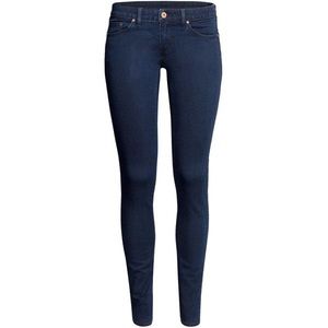 H & M Skinny Low Waist Dark Wash Jeans
